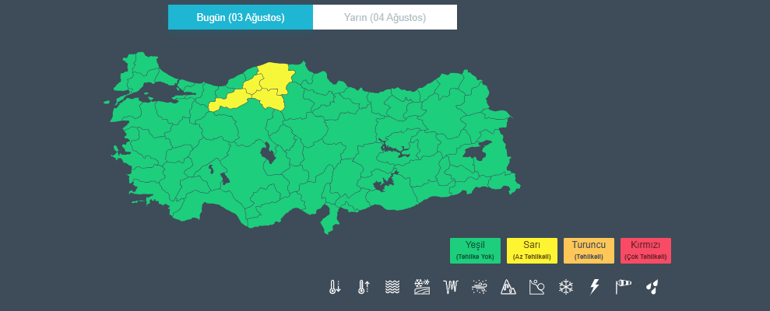 688f3992a24008c540a8a77e Meteoroloji yeni haritayı paylaştı! İstanbul dahil pek çok il listede: Gök gürültülü sağanak yolda