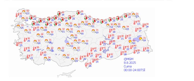 688f3ef2a24008c540a8a797 Meteoroloji yeni haritayı paylaştı! İstanbul dahil pek çok il listede: Gök gürültülü sağanak yolda