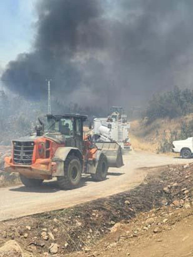 Şırnak’ta örtü yangını Havadan karadan müdahale