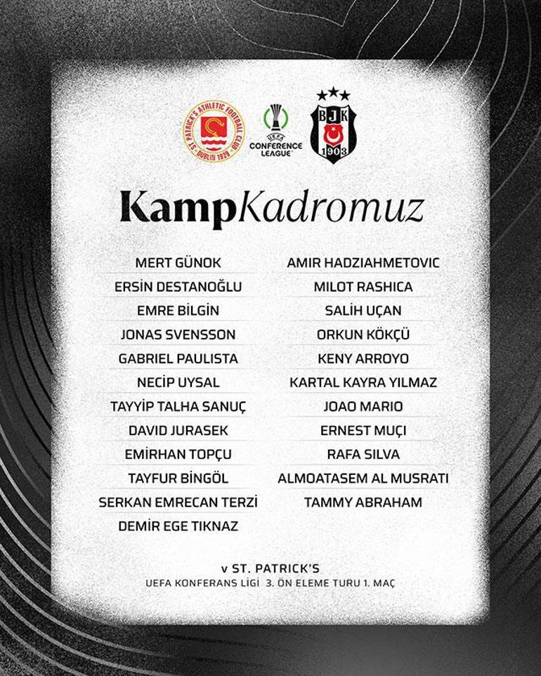 Beşiktaşta St. Patrick maçı öncesi Uduokhai şoku
