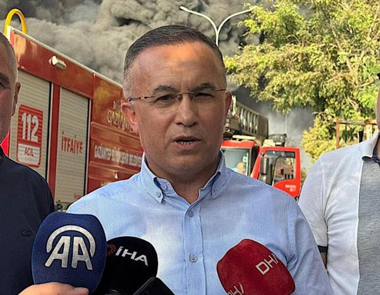 Dumanlar şehri sardı Gaziantep’te büyük yangın