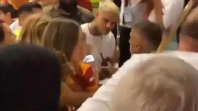 Galatasarayda Icardinin görüntüsü olay oldu Çok sinirlendi, taraftarla tartıştı