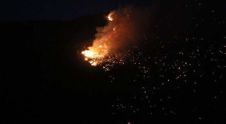 Denizlide orman yangını Alevlerle mücadele sürüyor