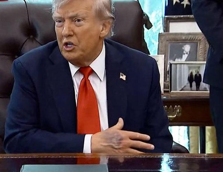 68acc5428310db41d5211879 Trump'ın elindeki morluk hakkında Beyaz Saray'dan açıklama