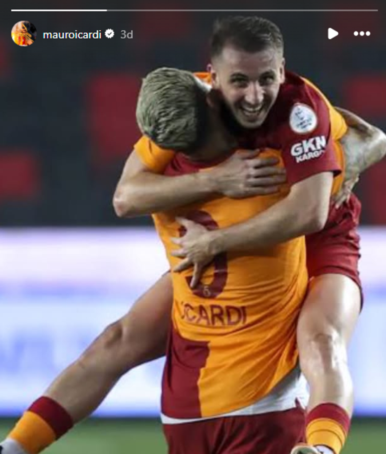Fenerbahçeye gol atan Kerem Aktürkoğlu gündem oldu Icardiden olay paylaşım