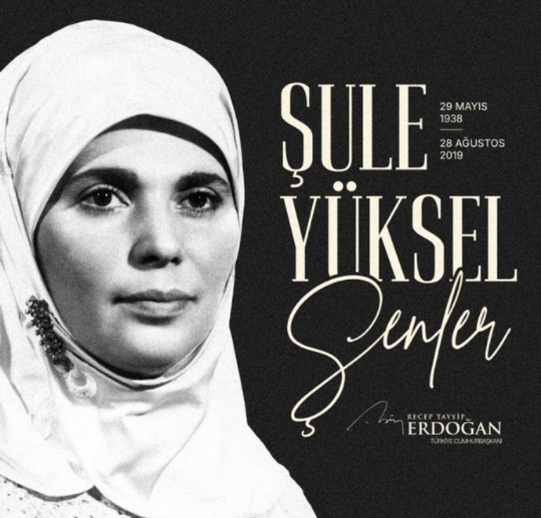 Cumhurbaşkanı Erdoğandan Şule Yüksel Şenler için anma mesajı