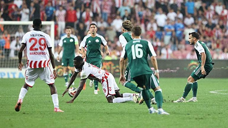Samsunspor - Panathinaikos maçında gol sesi çıkmadı Yeni hedef Konferans Ligi