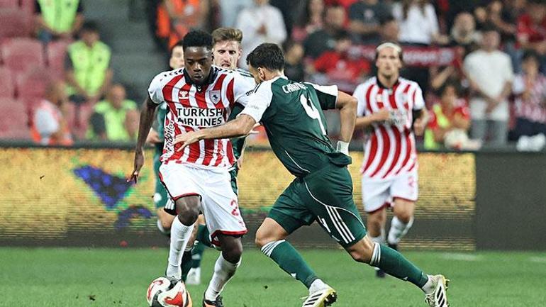 Samsunspor - Panathinaikos maçında gol sesi çıkmadı Yeni hedef Konferans Ligi