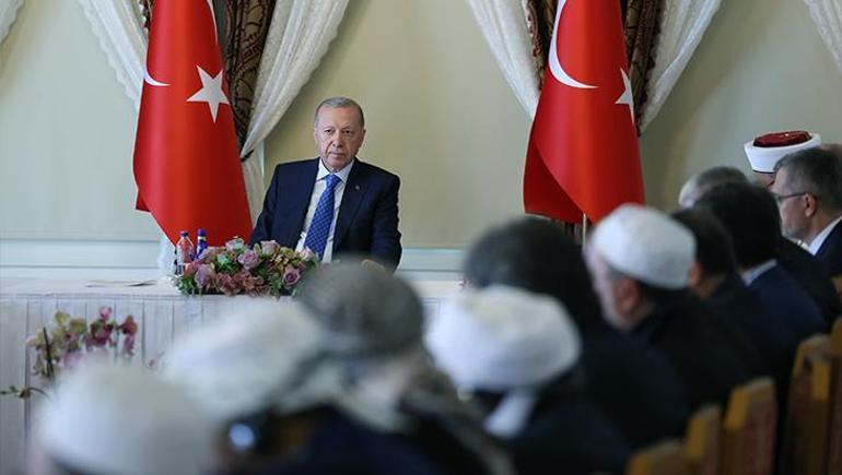 Cumhurbaşkanı Erdoğan, Dünya Müslüman Alimler Birliği heyetini kabul etti