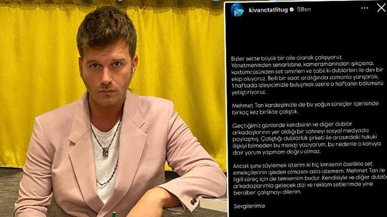 Kıvanç Tatlıtuğ’un dublörü Mehmet Tan işten çıkarılmıştı Ünlü oyuncudan ilk açıklama