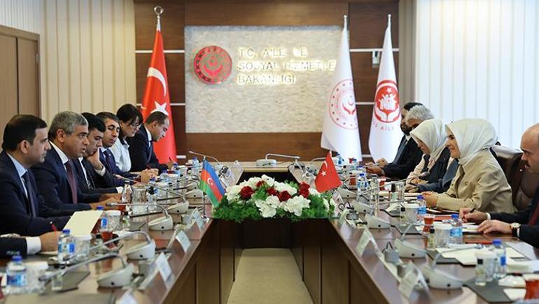 Bakan Göktaş, Azerbaycan Çalışma ve Halkın Sosyal Koruması Bakanı Aliyev ile bir araya geldi