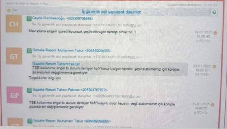 Revelan los registros telefónicos del gerente del hotel en el desastre de Kartalkaya