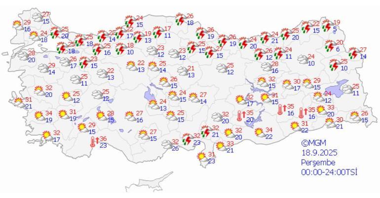 68c5b6e52232a99f288b9a3a Meteoroloji yeni haritayı yayımladı! Önümüzdeki haftaya dikkat: Kuvvetli geliyor