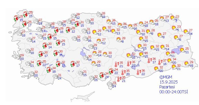 68c5b6f42232a99f288b9a41 Meteoroloji yeni haritayı yayımladı! Önümüzdeki haftaya dikkat: Kuvvetli geliyor