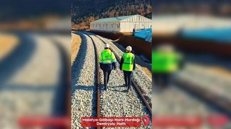 6 Şubat depreminde hasar görmüştü Malatya-Gölbaşı-Narlı-Nurdağı Demiryolu hattı yarın açılıyor