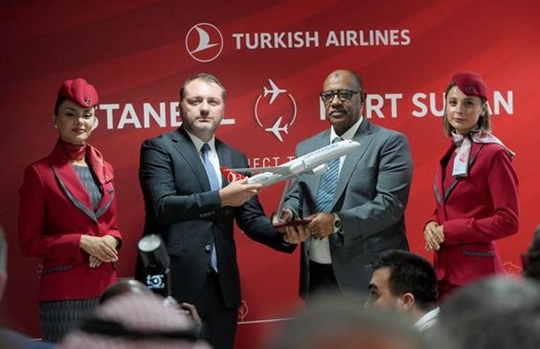 THY, Sudanın en büyük liman şehri Port Sudana uçuş başlattı
