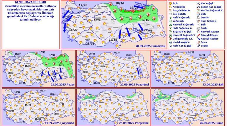 Son dakika… Meteoroloji 13 kent için uyardı Sağanak ve sel alarmı