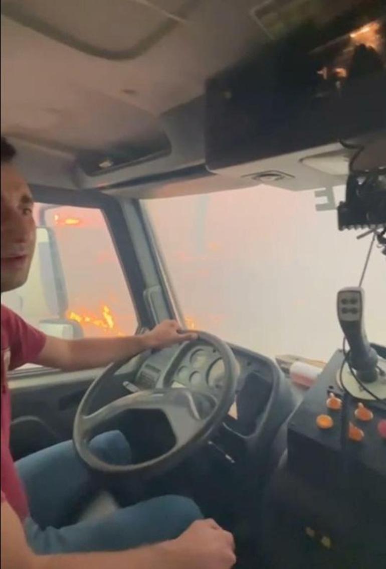 Alev savaşçılarının amansız mücadelesi Bir arazöz yangının içinde kaldı