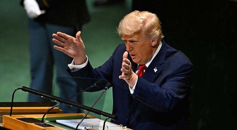 ABD Başkanı Trumptan prompter sözleri: Dostum, başın belada