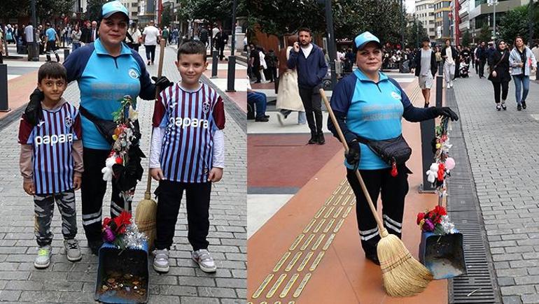 68d8db312e00da8e9122e81d Trabzon’un rengarenk temizlikçisi! 'Maraş’ın Gülü' faraşını çiçeklerle donattı