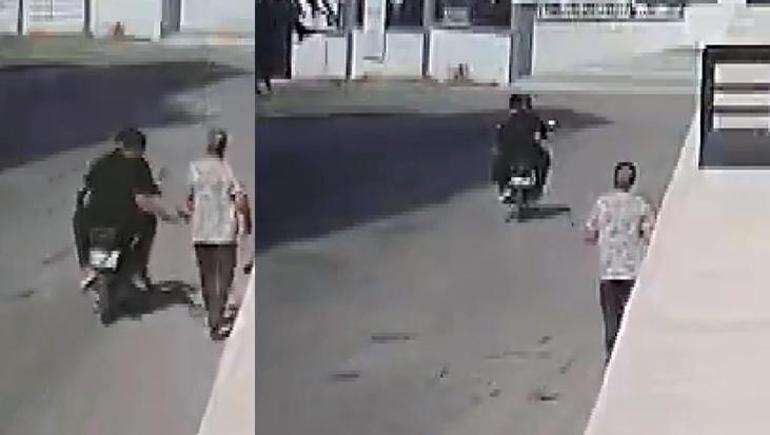 Adana’da motosikletli yankesicilik anbean kamerada Şüpheliler birbirini suçladı