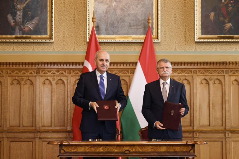 TBMM Başkanı Kurtulmuş, Budapeşte’de temaslarda bulunuyor