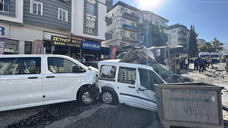 Malatya’da freni boşalan kamyon dehşet saçtı: 15 araçta zincirleme hasar