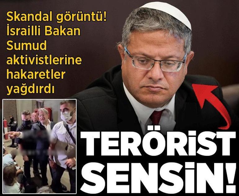 Son dakika...İsrailde neler yaşandı Terörist diyen İsrailli Bakana Türk aktivistten cevap: Kapa çeneni soykırımcı pislik