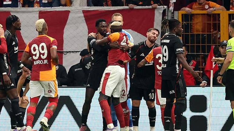 Galatasaray - Beşiktaş derbisinde ortalık karıştı Osimhen çılgına döndü