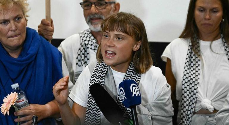 68e3ec039d6a4a42554a3211 İsrail alıkoymuştu... Greta Thunberg: Gazze'de soykırım gerçekleşiyor