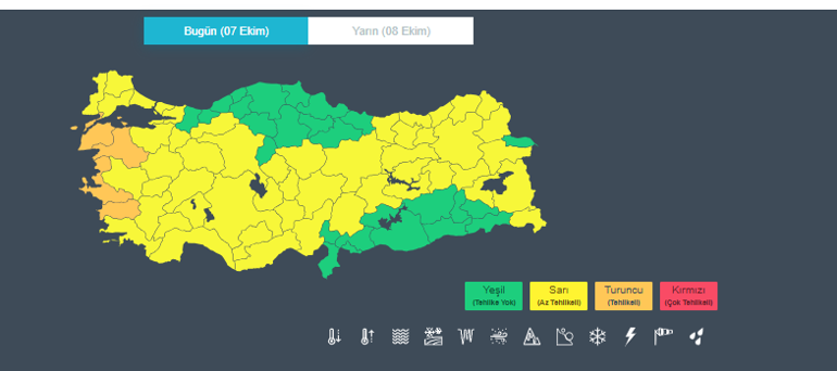 Meteorolojiden 55 ilde alarm Vatandaşlara SMS gönderildi: 3 gün sürecek