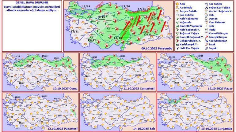 Meteoroloji 36 kent için uyardı Bu saatlere dikkat: Sağanak ve soğuk hava alarmı