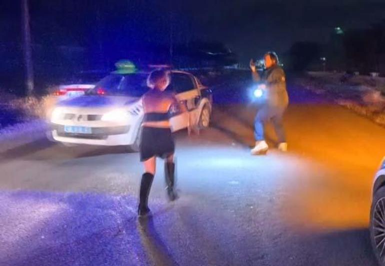 Polis durdurdu, ortalık karıştı: Babam savcı, valiyi arayacağım