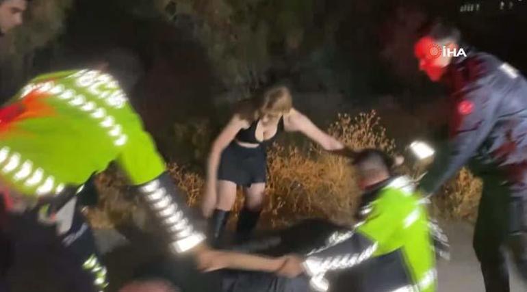 Polis durdurdu, ortalık karıştı: Babam savcı, valiyi arayacağım