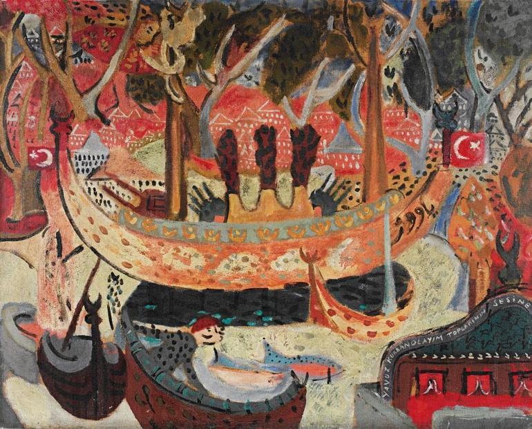 “Yan Yana” iki çift fırçanın en samimi renkleri