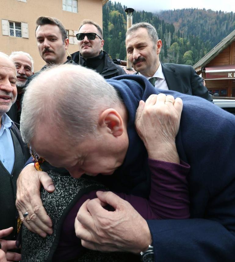 Cumhurbaşkanı Erdoğandan Ayder Yaylasına ziyaret