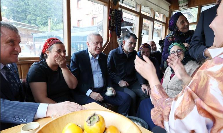 Cumhurbaşkanı Erdoğandan Ayder Yaylasına ziyaret