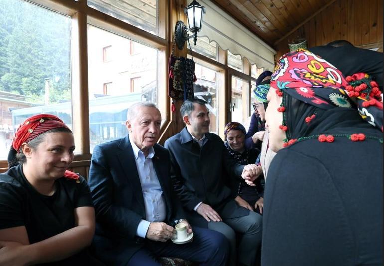 Cumhurbaşkanı Erdoğandan Ayder Yaylasına ziyaret