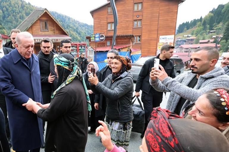 Cumhurbaşkanı Erdoğandan Ayder Yaylasına ziyaret