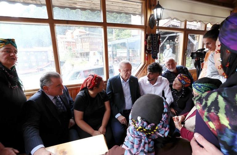 Cumhurbaşkanı Erdoğandan Ayder Yaylasına ziyaret