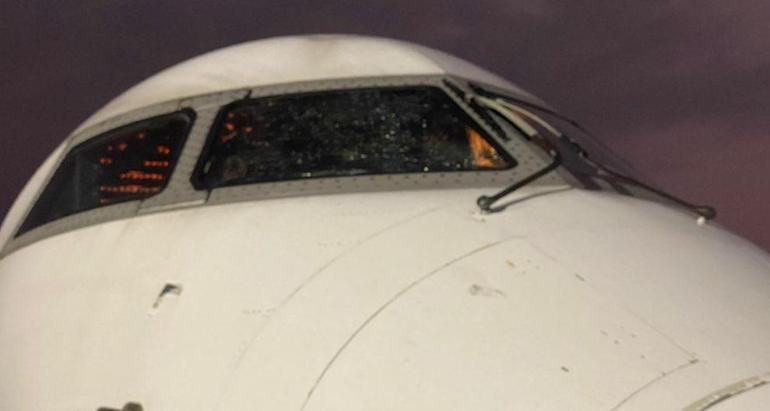 Nigerian National Team plane Makes Emergency Landing Due to Cracked Windshield