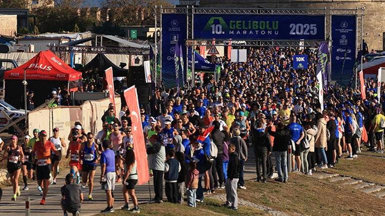 Gelibolu Maratonunda 10. kez start verildi 3 bin 500 koşucu yarıştı