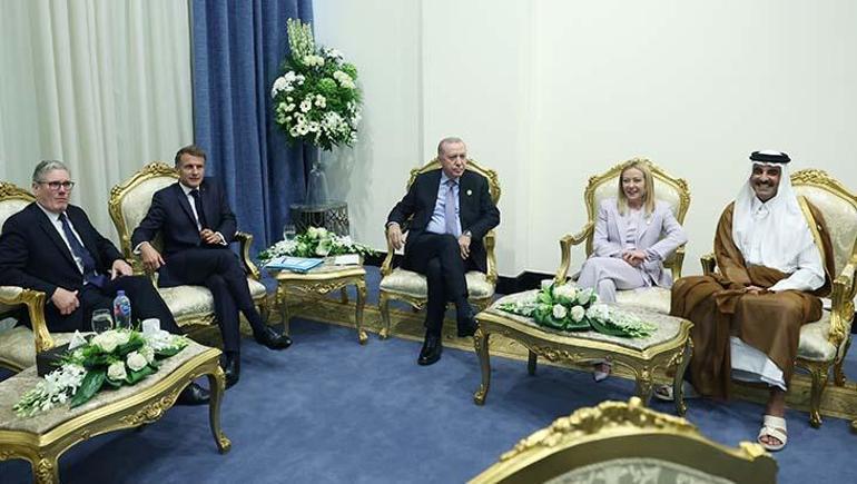 Cumhurbaşkanı Erdoğandan Mısırda yoğun diplomatik temaslar