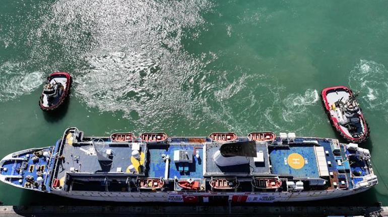 17. İyilik Gemisi Gazzeye uğurlandı İçişleri Bakanı Yerlikayadan açıklama