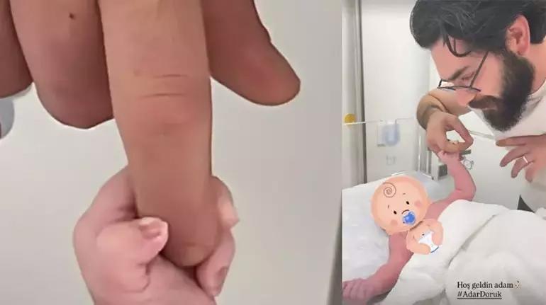 Barış Baktaş's excitement of fatherhood. New photos have arrived.