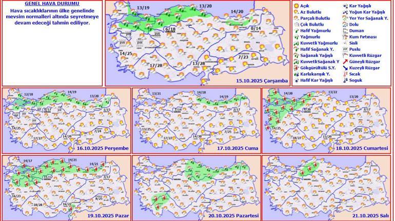 Son dakika… Meteoroloji’den yeni uyarı İstanbul dahil hafta sonuna dikkat