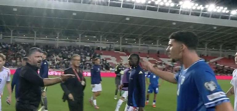 İsrailli futbolcular, İtalyayı UEFAya şikayet etti Gattuso çılgına döndü: Kapa çeneni