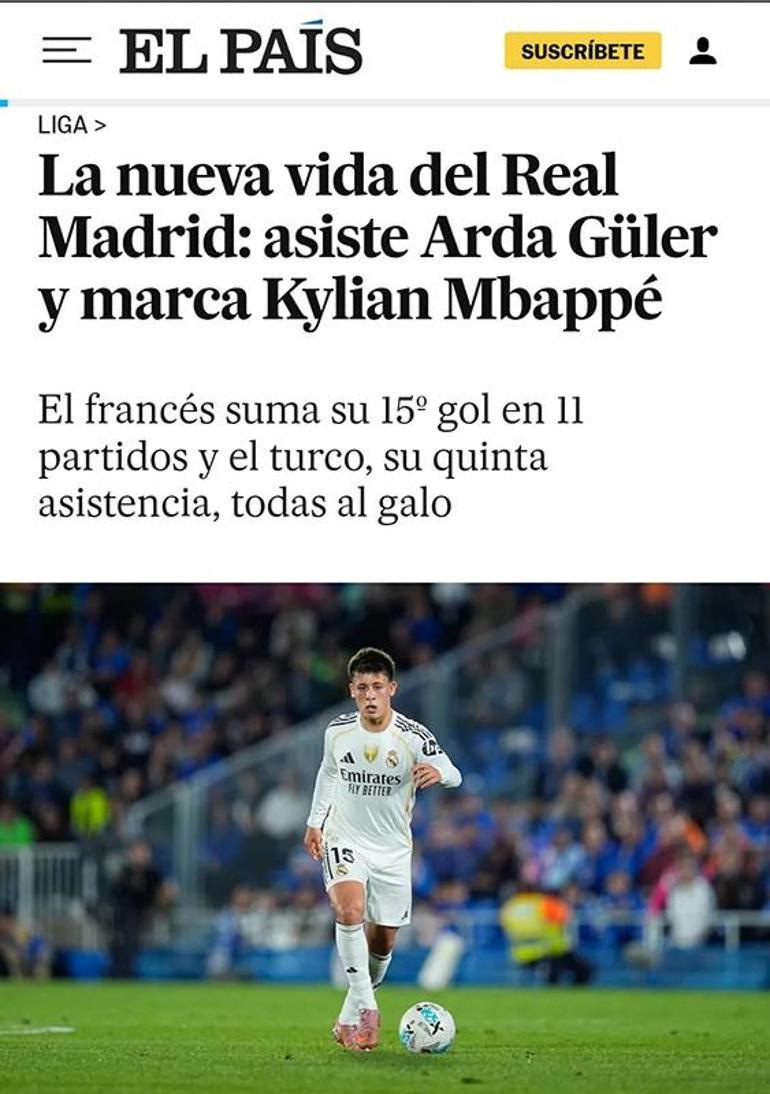 İspanyada Arda Güler manşetlerde: Real Madridde Türk futbolcu operasyonun başına geçti