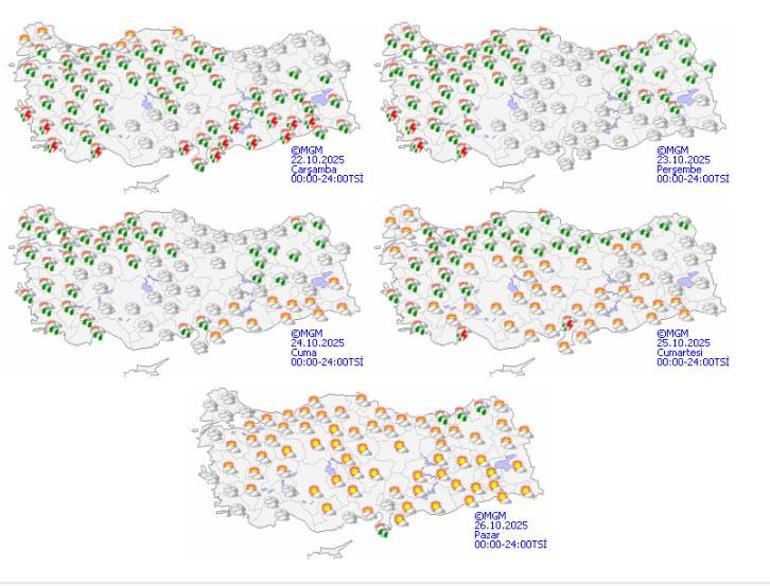 Meteoroloji uyardı Yağmur ve kar geliyor: 6 kent için sarı alarm