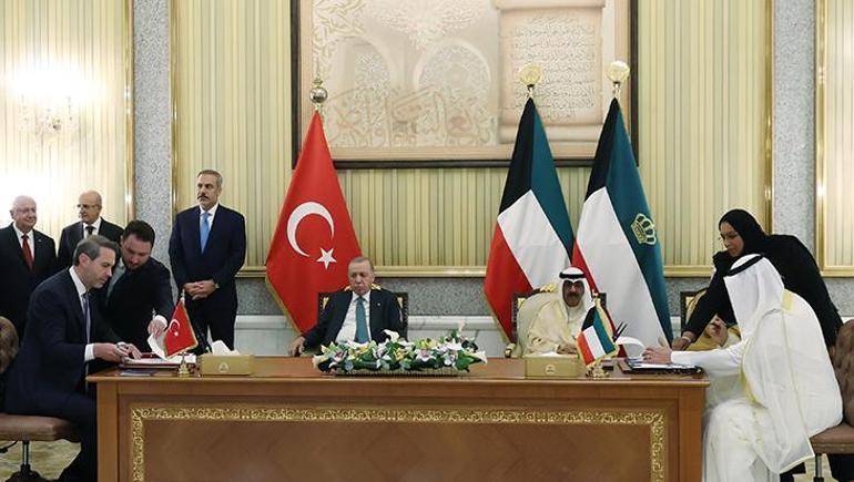 Türkiye ile Kuveyt arasında 4 anlaşma Erdoğandan Gazze ve Suriye mesajı